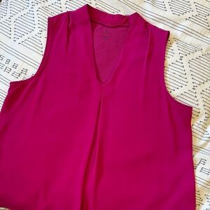 Worthington Fuchsia Sleeveless Blouse